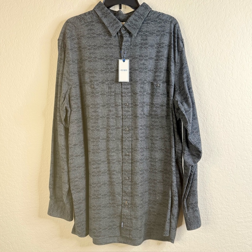 NWT ROWM Woven Cotton Shirt Mens 2XLT